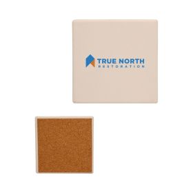4" Extra Absorbent Coasters in Round or Square (LOTS OF 6). 1594/1593