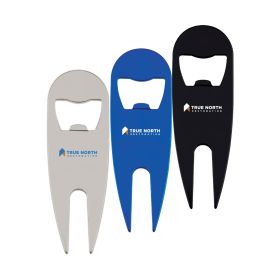 Aluminum Divot Tool with Bottle Opener (LOTS OF 24). 7270
