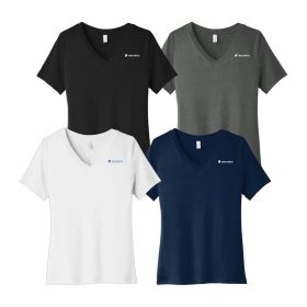 BELLA+CANVAS&reg; Ladies' Relaxed Jersey Short Sleeve V-Neck Tee. BC6405 DF/LC