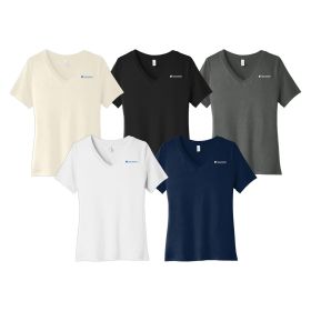 BELLA+CANVAS&reg; Ladies' Relaxed Jersey Short Sleeve V-Neck Tee. BC6405 DF/LC