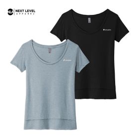 Next Level Ladies' Festival Scoop Neck Tee. NL5030 DF/LC