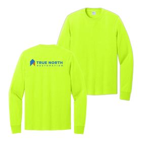 SAFETY Long Sleeve Core Cotton T-shirt. PC54LS - DF/LC