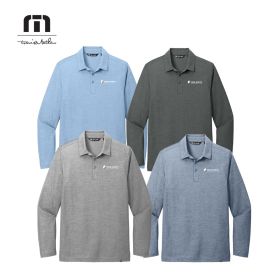TravisMathew Men's Oceanside Heather Long Sleeve Polo. TM1MZ343