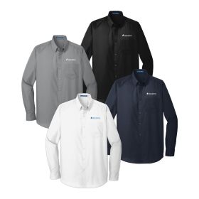Men's Long Sleeve Poplin Shirt. W100