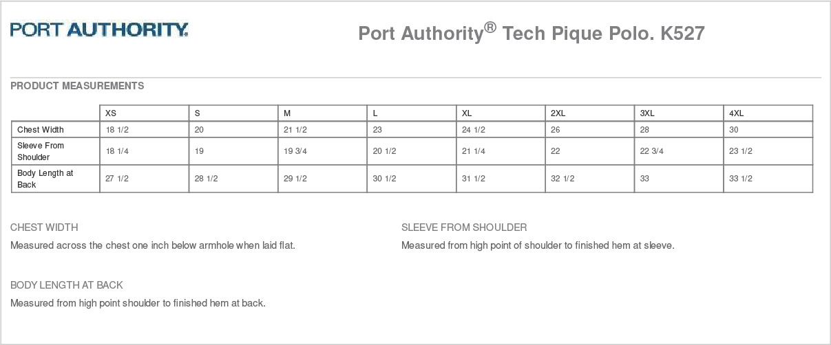 Sizing Chart