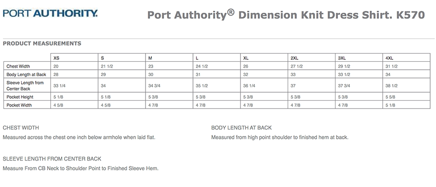 Sizing Chart