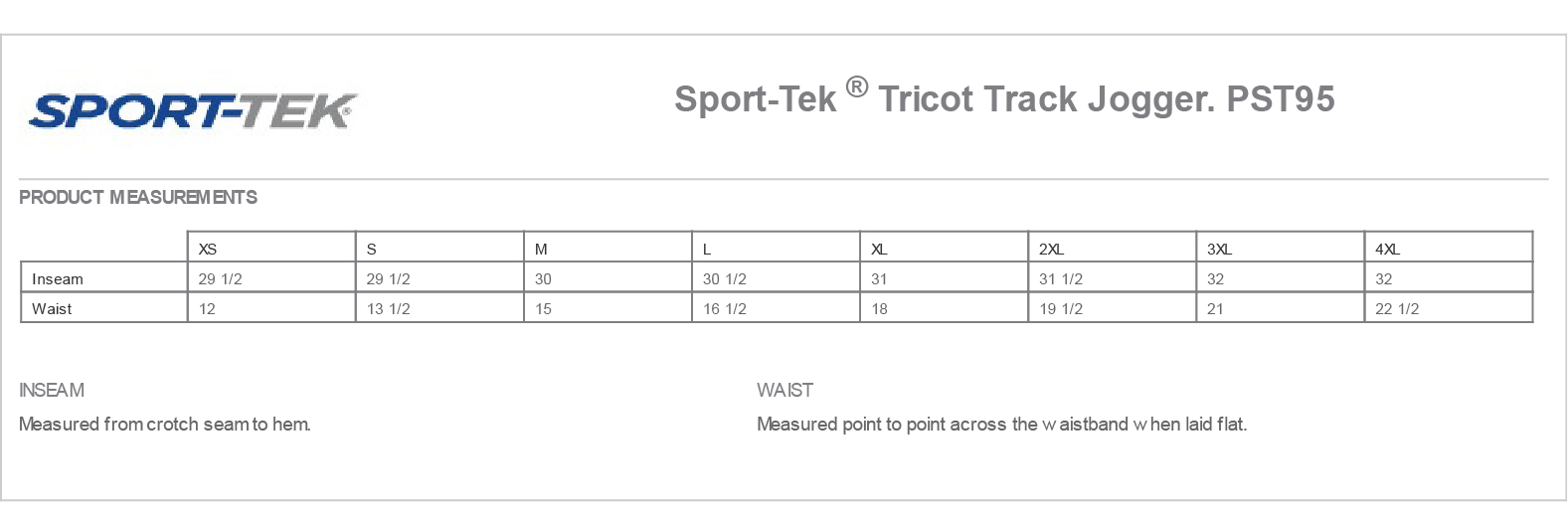 Sizing Chart