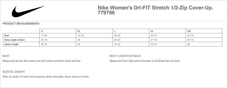 Sizing Chart
